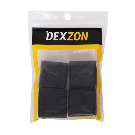 ยางรองขาโต๊ะ DEXZON เหลี่ยม 1-1/4 นิ้ว สีดำ 4 ชิ้น/ชุด_1