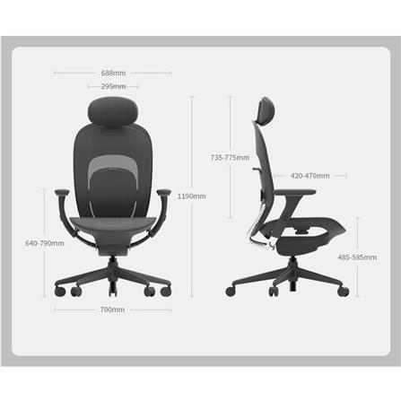 D.I.Y. เก้าอี้เพื่อสุขภาพ YUEMI COMFORTABLE สีดำ_18