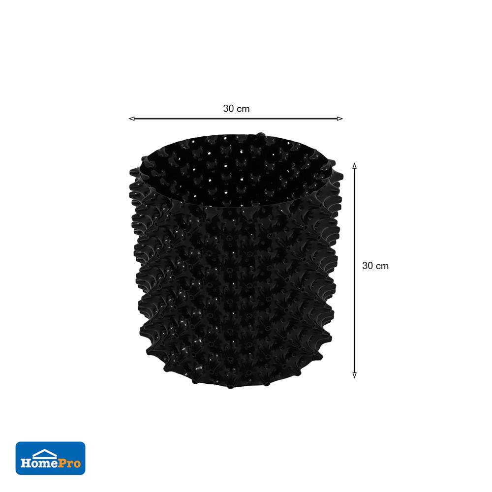 กระถางเร่งราก SPRING 30x30 ซม. สีดำ