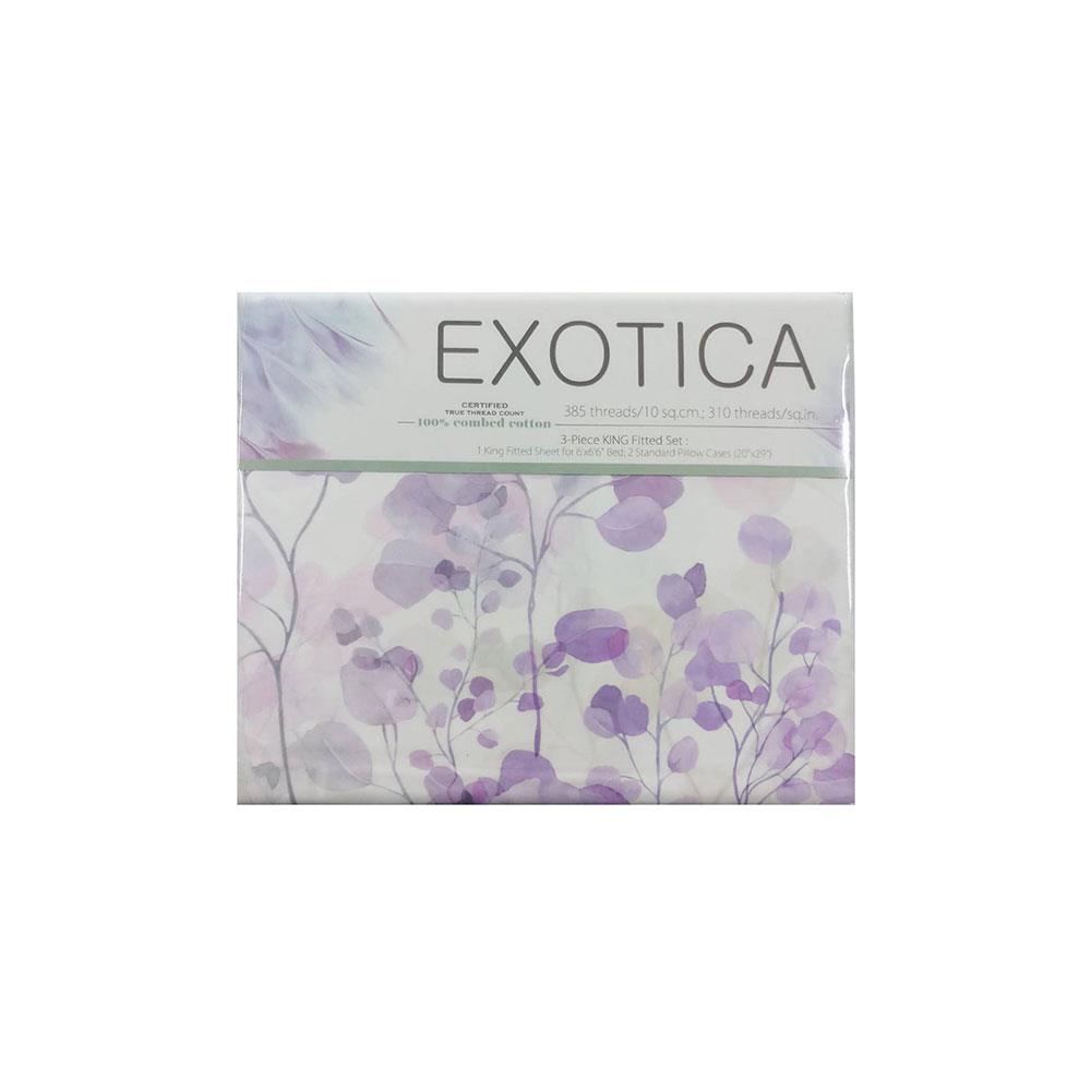 ชุดผ้าปูที่นอน 6 ฟุต 3 ชิ้น EXOTICA 31XP KGCT