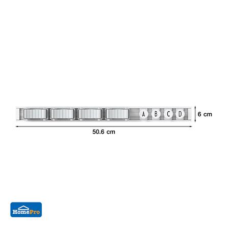 ที่เก็บอุปกรณ์ทำความสะอาดติดผนัง ACCO ABCD8 สีขาว/เทา_7