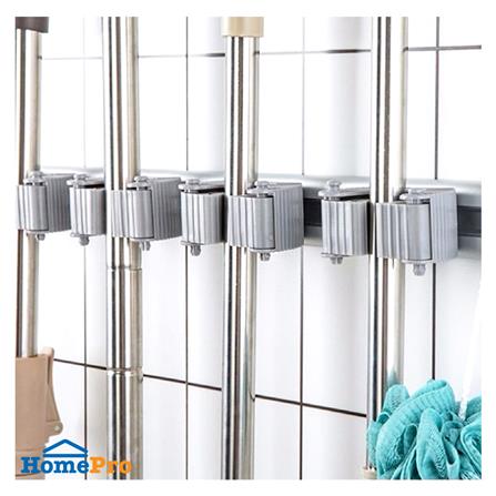 ที่เก็บอุปกรณ์ทำความสะอาดเจาะผนัง ACCO สีเทา_4