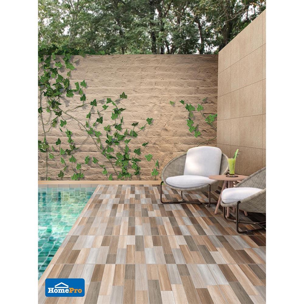 กระเบื้องพื้น 16x16 นิ้ว TARA เฟลิตโต้ วู๊ด น้ำตาล PM 0.96M2