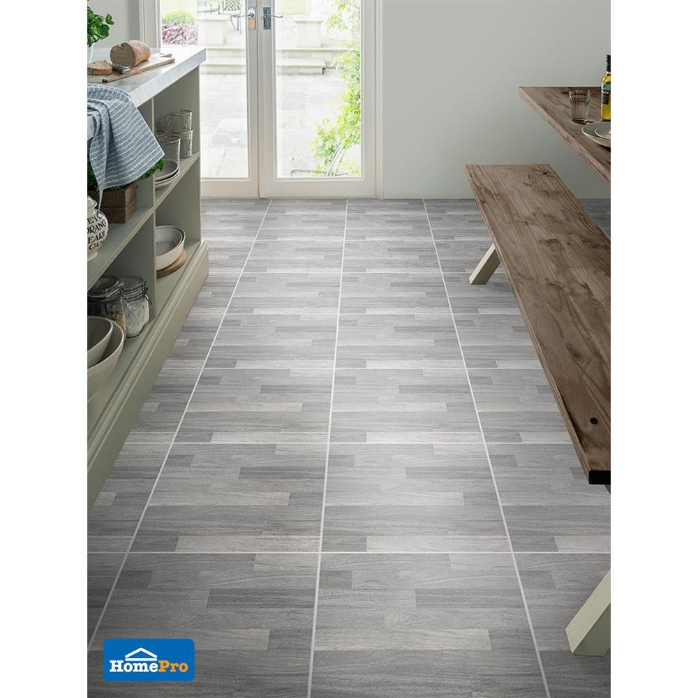 กระเบื้องพื้น 16x16 นิ้ว TARA คอลลิน่า วู๊ด เทา PM 0.96M2