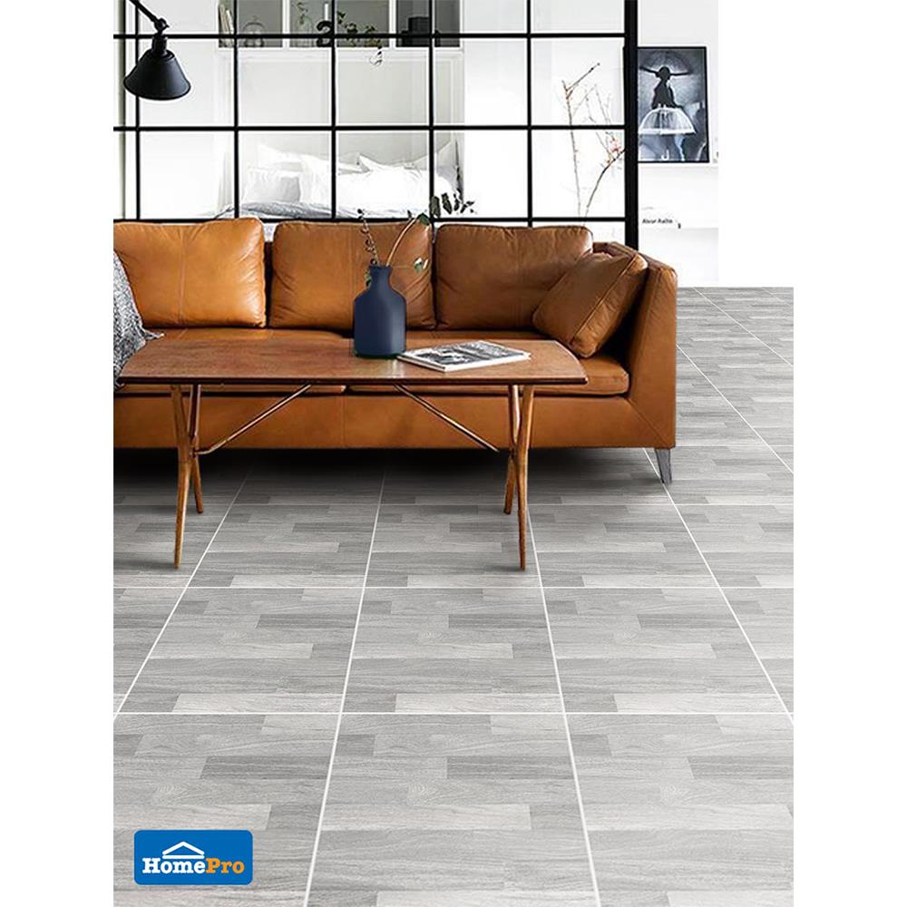 กระเบื้องพื้น 16x16 นิ้ว TARA คอลลิน่า วู๊ด เทา PM 0.96M2