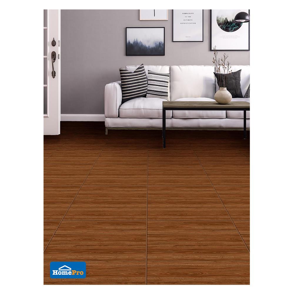 กระเบื้องพื้นพอร์ซเลน 60x60 ซม. DURAGRES อเมริกัน ดาร์กบราวน์ A