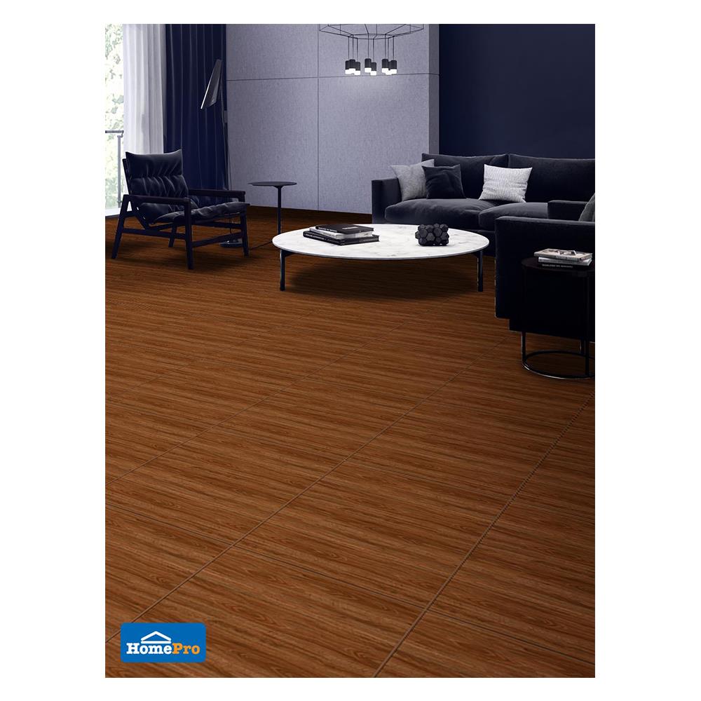 กระเบื้องพื้นพอร์ซเลน 60x60 ซม. DURAGRES อเมริกัน ดาร์กบราวน์ A