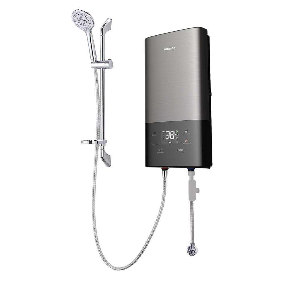 เครื่องทำน้ำอุ่น TOSHIBA TWH-38EXNTH(T) 3800 วัตต์ สีเทา