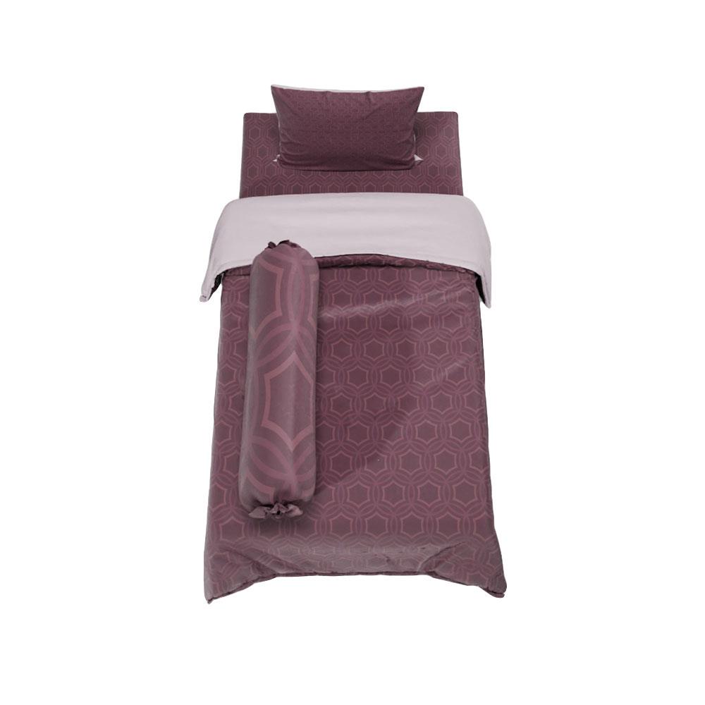 ชุดผ้าปูที่นอน 3.5 ฟุต 4 ชิ้น SATIN PLUS LUCKY ME LK013