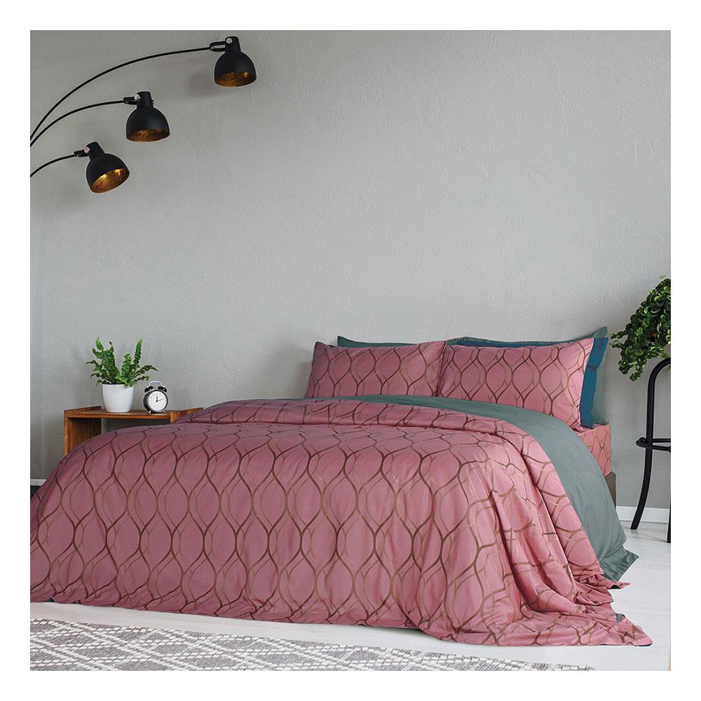 ชุดผ้าปูที่นอน 3.5 ฟุต 4 ชิ้น SATIN PLUS LUCKY ME LK024