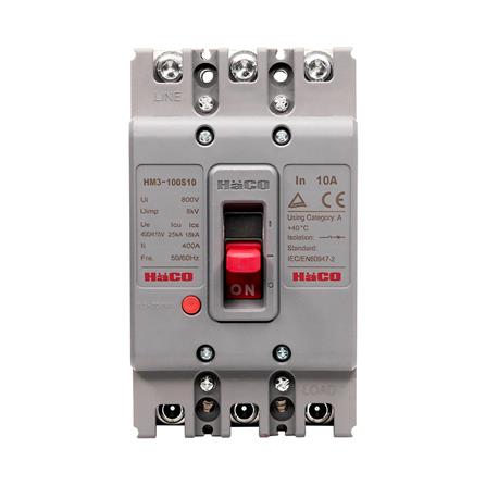 เมนเซอร์กิตเบรกเกอร์ 100 แอมป์ 3 เฟส HACO รุ่น MCCB_0