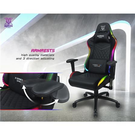เก้าอี้เกมมิ่ง NUBWO NBCH-X107 PLUS สีดำ_9