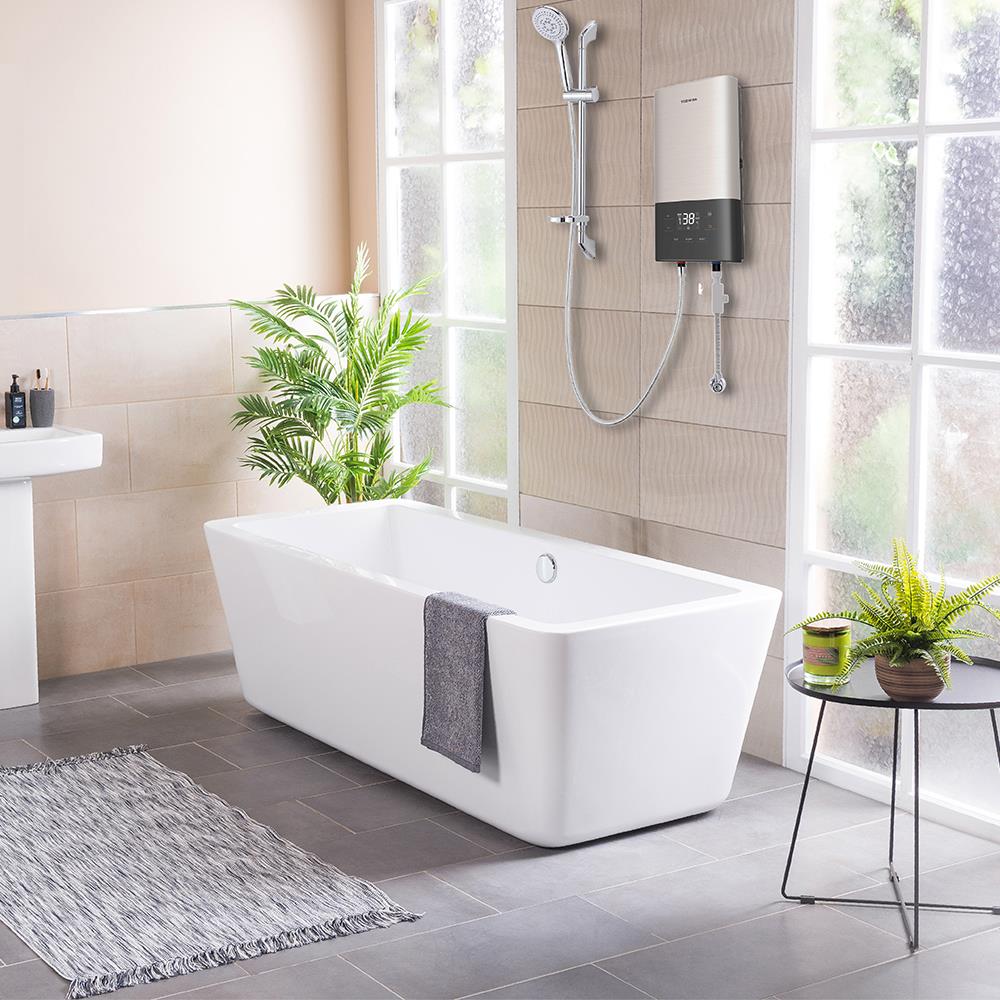 เครื่องทำน้ำอุ่น TOSHIBA TWH-45EXNTH(G) 4500 วัตต์ สีทอง