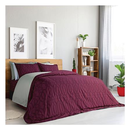 ชุดผ้าปูที่นอน 3.5 ฟุต 4 ชิ้น SATIN PLUS LUCKY ME LK018