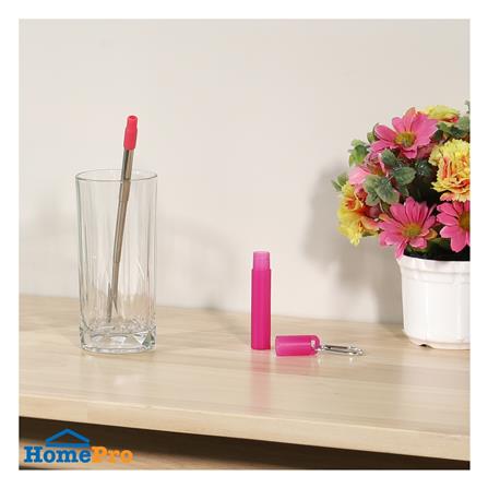 หลอด+แปรงทำความสะอาดพกพา KECH สีชมพู_5