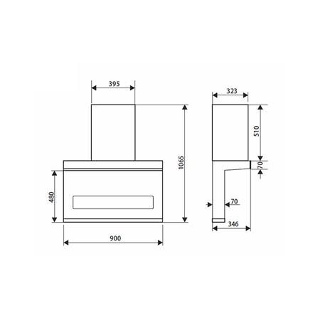 เครื่องดูดควันกระโจม TEKA DSW 995 G 90 ซม._3
