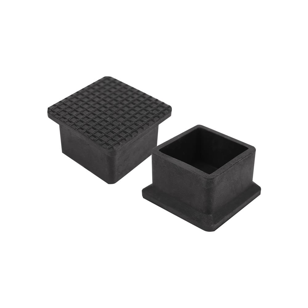 ยางรองขาโต๊ะเหลี่ยมสวมนอก DEXZON 1-1/4 นิ้ว แพ็ก 4 ชิ้น