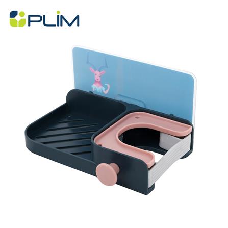 ขอแขวนไม้ถูพื้นอเนกประสงค์เหลี่ยม PLIM สีน้ำเงิน