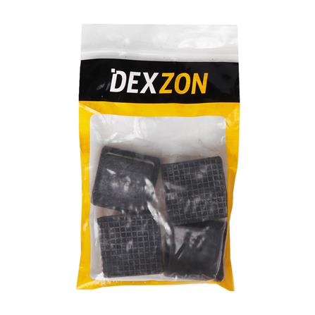 ยางรองขาโต๊ะเหลี่ยมสวมใน DEXZON 1-1/2 นิ้ว แพ็ก 4 ชิ้น_1