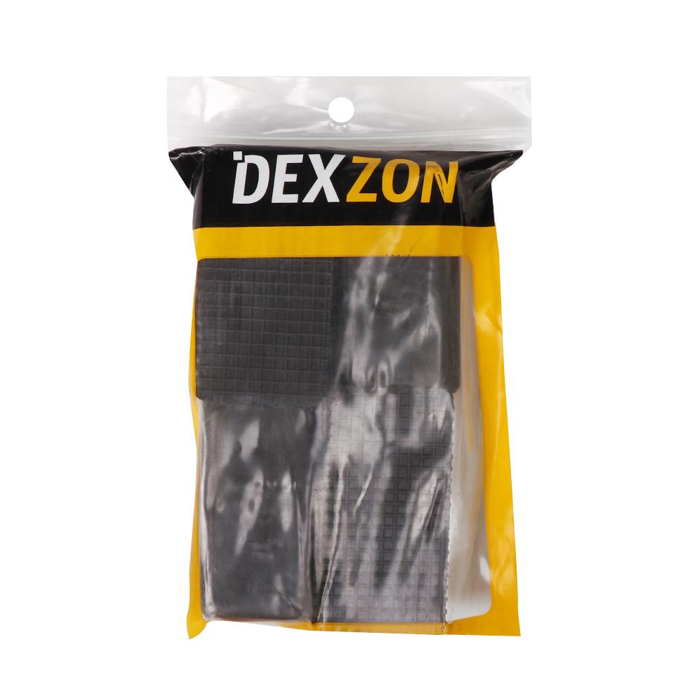 ยางรองขาโต๊ะเหลี่ยมตันสวมใน DEXZON 1.5X3 นิ้ว แพ็ก 4 ชิ้น