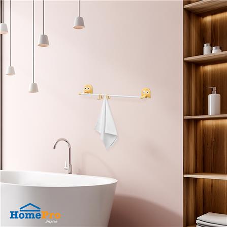 ราวแขวนติดเทปกาวรูปหัวปลาหมึก PLIM 45.5 ซม. สีขาว_4