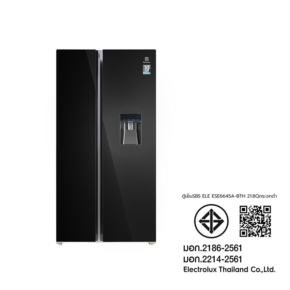 ตู้เย็น SIDE BY SIDE ELECTROLUX ESE6645A-BTH 21.8 คิว กระจกดำ อินเวอร์เตอร์