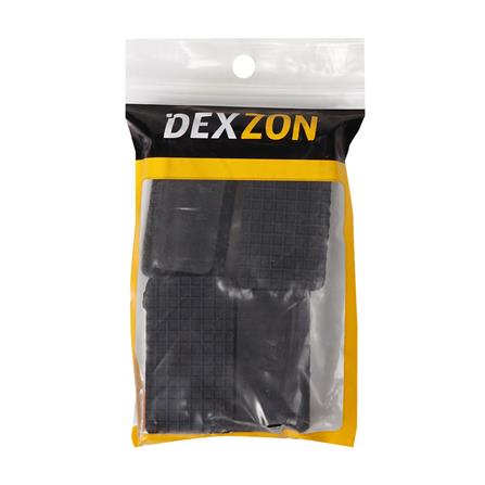 ยางรองขาโต๊ะเหลี่ยมตันสวมใน DEXZON 1X2 นิ้ว แพ็ก 4 ชิ้น_1