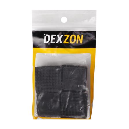 ยางรองขาโต๊ะเหลี่ยมสวมใน DEXZON 1-1/4 นิ้ว แพ็ก 4 ชิ้น_1