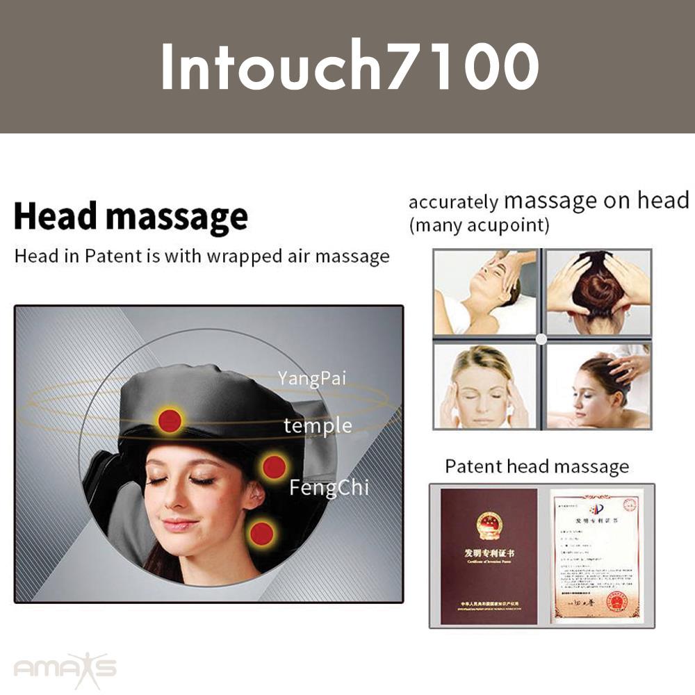 เก้าอี้นวดไฟฟ้า AMAXS INTOUCH 7100 สีเทา