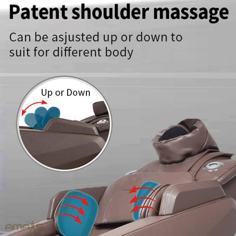 เก้าอี้นวดไฟฟ้า AMAXS INTOUCH 7100 สีเทา