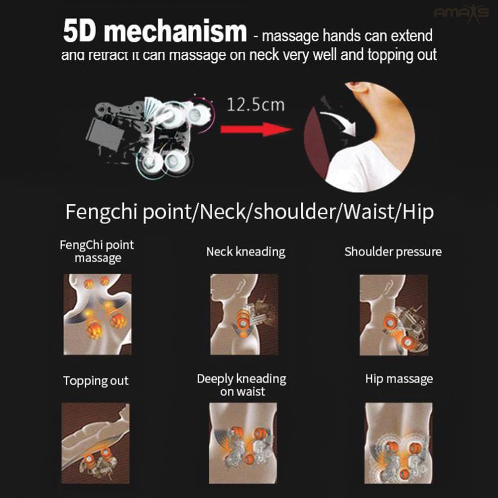 เก้าอี้นวดไฟฟ้า AMAXS INTOUCH 7100 สีเทา