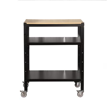 ชั้นวาง 3 ชั้น มีล้อ FURDINI ZIR3-9643 สีดำ/ไวท์โอ๊ค_1