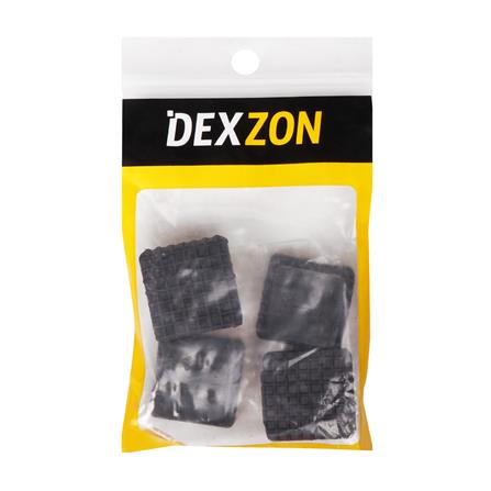 ยางรองขาโต๊ะเหลี่ยมสวมใน DEXZON 1 นิ้ว แพ็ก 4 ชิ้น_1