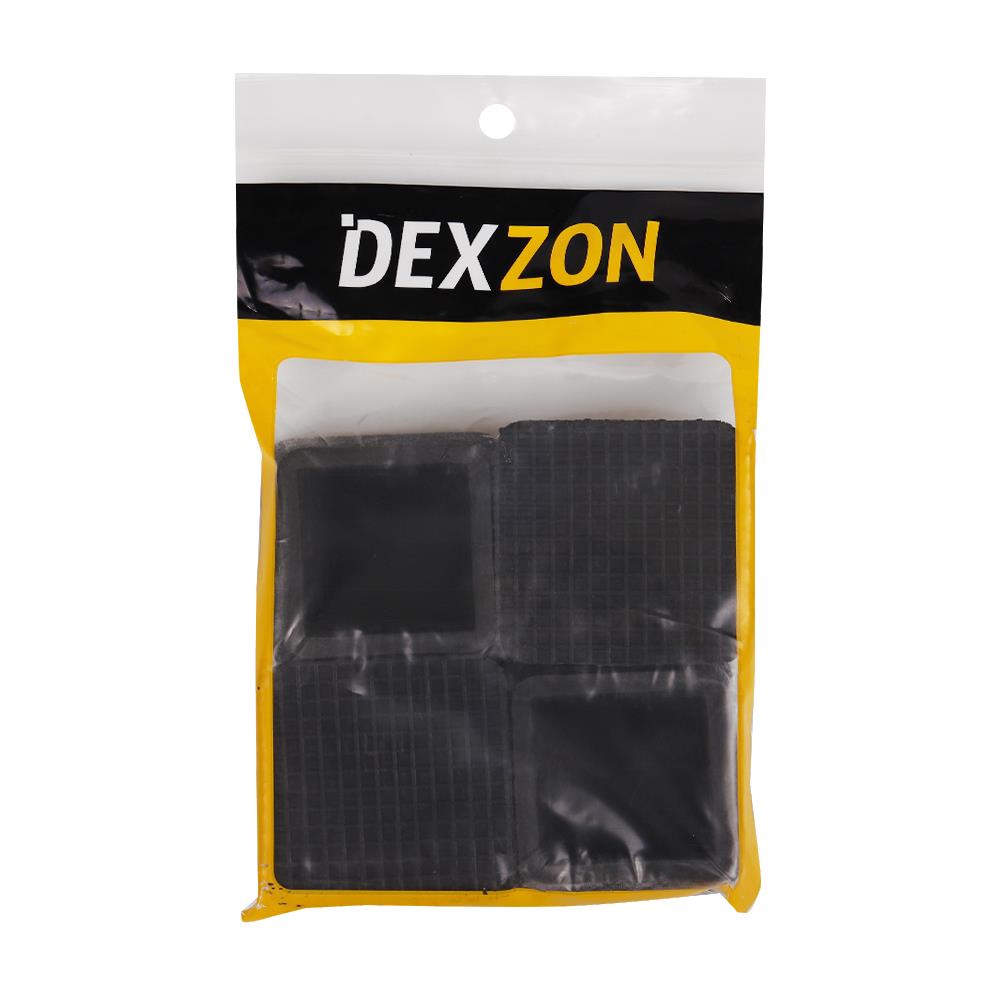 ยางรองขาโต๊ะเหลี่ยมสวมนอก DEXZON 1-1/2 นิ้วแพ็ก 4 ชิ้น