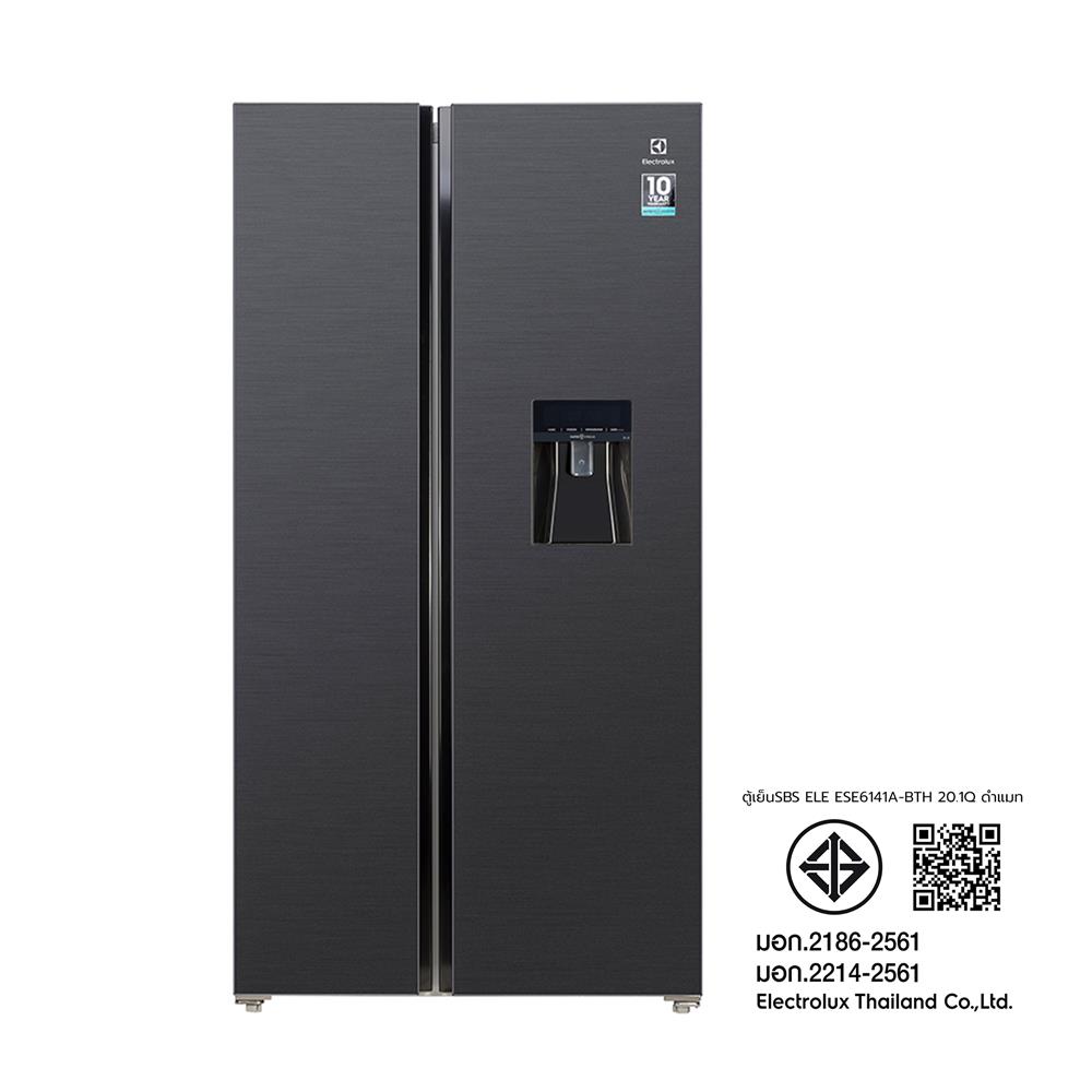 ตู้เย็น SIDE BY SIDE ELECTROLUX ESE6141A-BTH 20.1 คิว สีดำแมตต์ อินเวอร์เตอร์