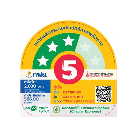 ตู้เย็น SIDE BY SIDE ELECTROLUX ESE6141A-BTH 20.1 คิว สีดำแมตต์ อินเวอร์เตอร์_5