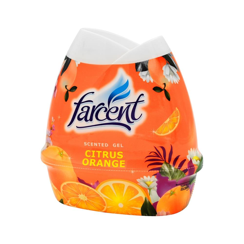 เจลปรับอากาศ FARCENT CITRUS ORANGE 200 ก. แพ็ก 3 ชิ้น