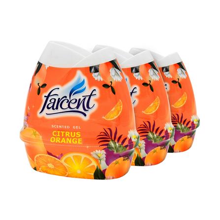 เจลปรับอากาศ FARCENT CITRUS ORANGE 200 ก. แพ็ก 3 ชิ้น_0