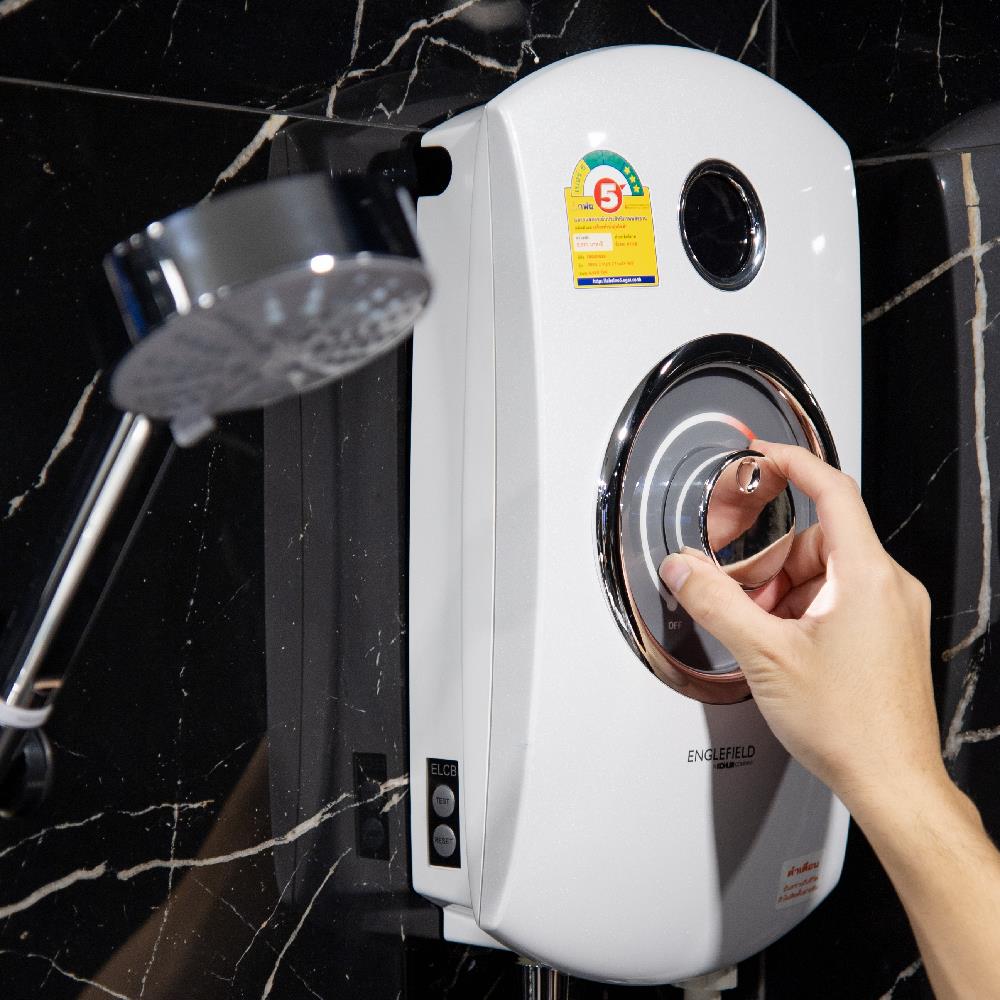 เครื่องทำน้ำอุ่น ENGLEFIELD K-27846X-WH 4,500 วัตต์ สีขาวมุก