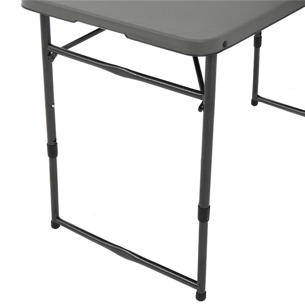 โต๊ะอเนกประสงค์พับครึ่ง 3 ระดับ SPRING 120 ซม. สีเทา