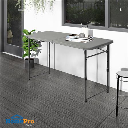 โต๊ะอเนกประสงค์พับครึ่ง 3 ระดับ SPRING 120 ซม. สีเทา_8