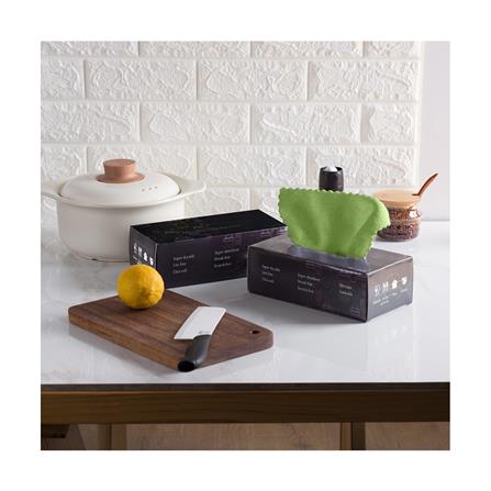 ผ้าไมโครไฟเบอร์แบบกล่อง ACCO 22x22 ซม. สีเขียว_4