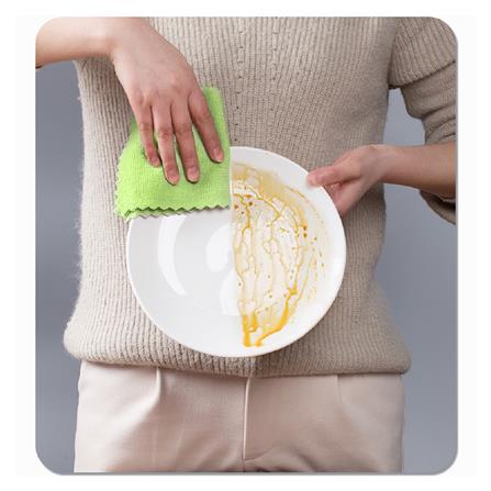 ผ้าไมโครไฟเบอร์แบบกล่อง ACCO 22x22 ซม. สีเขียว_6