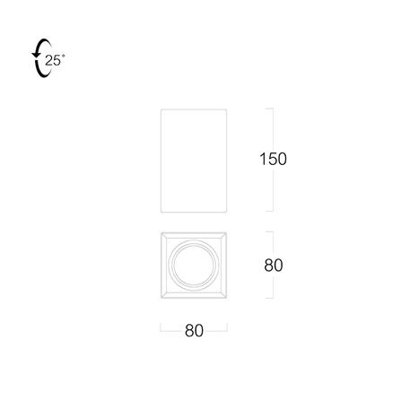 ดาวน์ไลท์ L&E 24-04460 4 นิ้ว สีขาว เหลี่ยม_3