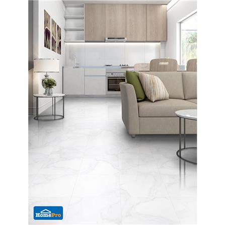 กระเบื้องพื้นพอร์ซเลน  16x16 นิ้ว COTTO เบอร์เรี่ยน ขาว ExC PM 0.96M2_2