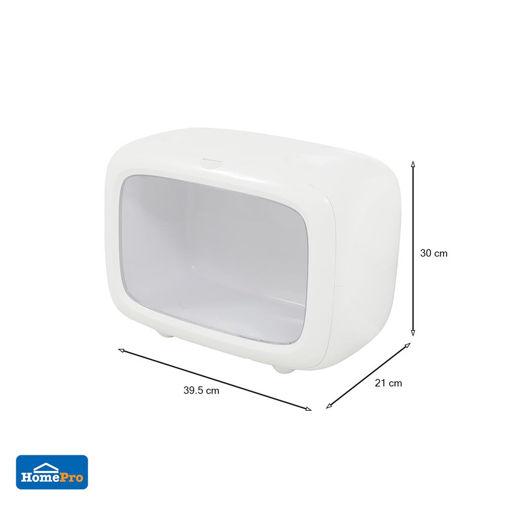 กล่องฝาเปิดจัดเก็บ STACKO HANDBAG 39.5x21x30 ซม. สีขาว