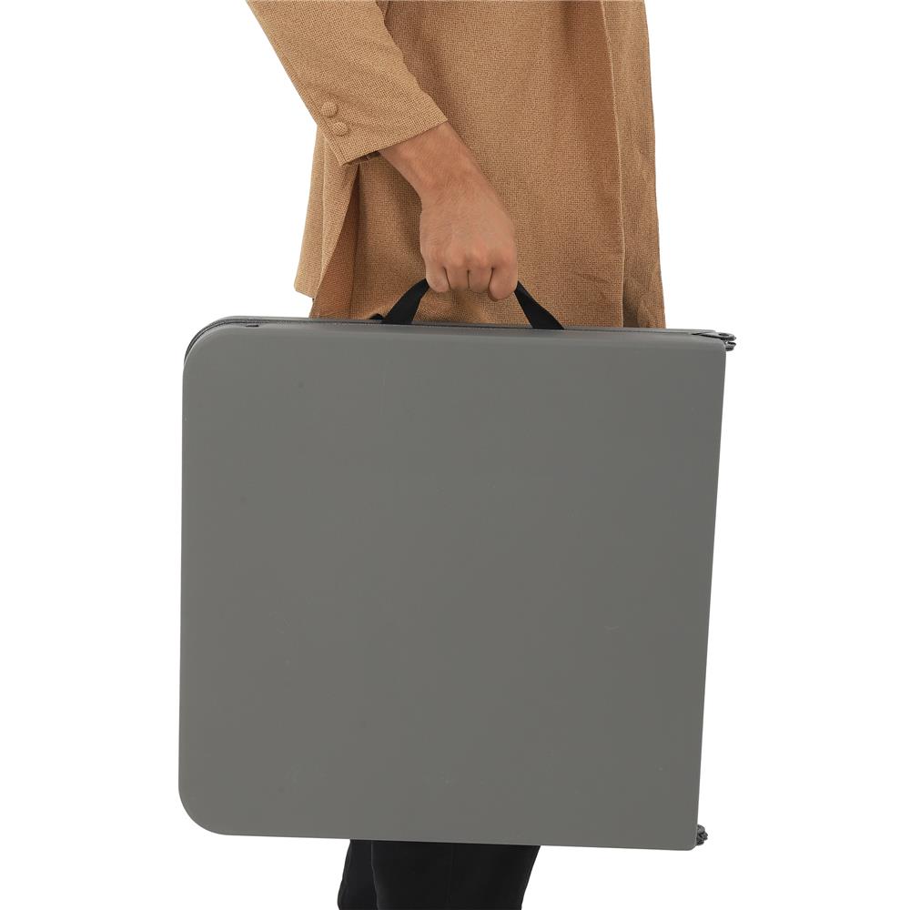 โต๊ะอเนกประสงค์พับครึ่ง 3 ระดับ SPRING 100 ซม. สีเทา