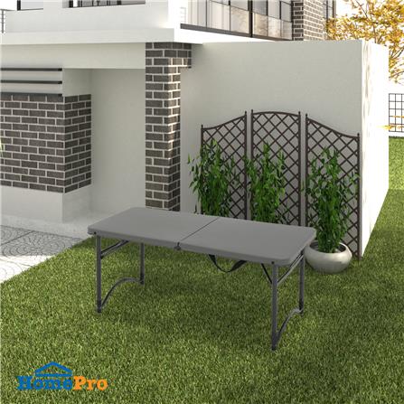 โต๊ะอเนกประสงค์พับครึ่ง 3 ระดับ SPRING 100 ซม. สีเทา_12