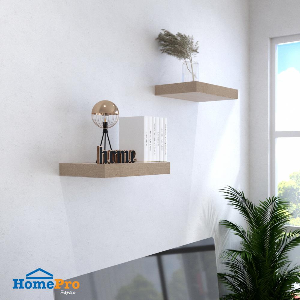 แผ่นชั้นไม้ซ่อนขา STACKO 40x24x5 ซม. สีแซนด์โอ๊ค