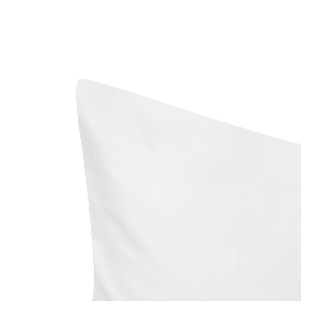 ปลอกหมอนหนุน HOME LIVING STYLE COTTON SATEEN สีขาว แพ็ก 2 ชิ้น